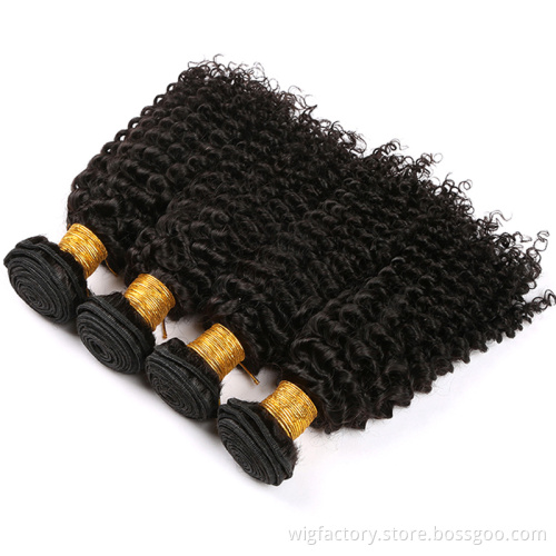 Wholesale virgin indian kinky curly human hair, buy bulk hair weave for sale in zambia